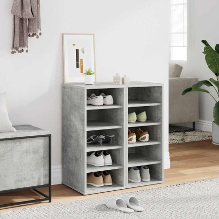 Muebles zapateros 2uds contrachapado gris hormigón 31,5x35x70cm en Zapateros y organizadores de calzado | Comprar online en Foru