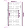 Puerta de jardín acero corten diseño cuadrado 105x130 cm de vidaXL, Puertas de jardín - Ref: Foro24-153198, Precio: 189,78 €,...