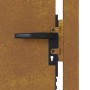 Puerta de jardín acero corten 105x80 cm de vidaXL, Puertas de jardín - Ref: Foro24-153262, Precio: 120,52 €, Descuento: %