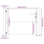 Puerta de jardín acero corten 105x80 cm de vidaXL, Puertas de jardín - Ref: Foro24-153262, Precio: 120,52 €, Descuento: %