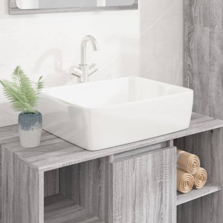 Lavabo rectangular de cerámica blanco 48x37x13 cm de vidaXL, Lavabos - Ref: Foro24-153338, Precio: 91,40 €, Descuento: %
