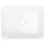 Lavabo rectangular de cerámica blanco 48x37x13 cm de vidaXL, Lavabos - Ref: Foro24-153338, Precio: 89,54 €, Descuento: %