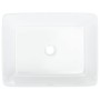Lavabo rectangular de cerámica blanco 48x37x13 cm de vidaXL, Lavabos - Ref: Foro24-153338, Precio: 91,40 €, Descuento: %