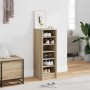 Mueble zapatero madera contrachapada roble Sonoma 31,5x35x90 cm en Zapateros y organizadores de calzado | Comprar online en Foru