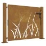 Corten steel garden gate grass design 105x80 cm by vidaXL, garden gates - Ref: Foro24-153226, Price: 122,88 €, Discount: %