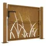 Corten steel garden gate grass design 105x80 cm by vidaXL, garden gates - Ref: Foro24-153226, Price: 122,88 €, Discount: %