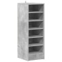 Mueble zapatero madera contrachapada gris hormigón 31,5x35x90cm en Zapateros y organizadores de calzado | Comprar online en Foru