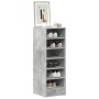 Mueble zapatero madera contrachapada gris hormigón 31,5x35x90cm en Zapateros y organizadores de calzado | Comprar online en Foru