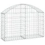 Cesta de gaviones forma arco hierro galvanizado 100x30x60/80 cm de vidaXL, Maceteros y jardineras - Ref: Foro24-153423, Preci...