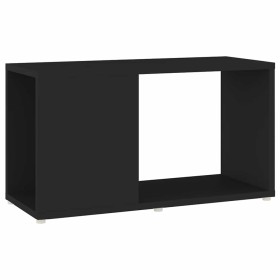 Mueble de TV madera contrachapada negro 60x24x32 cm en Librerías y estanterías | Comprar online en Foru.es