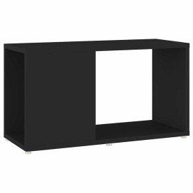 Mueble de TV madera contrachapada negro 60x24x32 cm en Librerías y estanterías | Comprar online en Foru.es