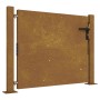 Puerta de jardín acero corten 105x105 cm de vidaXL, Puertas de jardín - Ref: Foro24-153263, Precio: 146,87 €, Descuento: %