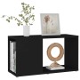 Mueble de TV madera contrachapada negro 60x24x32 cm en Librerías y estanterías | Comprar online en Foru.es