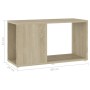 Mueble de TV madera contrachapada roble Sonoma 60x24x32 cm en Librerías y estanterías | Comprar online en Foru.es