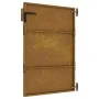 Puerta de jardín acero corten 85x125 cm de vidaXL, Puertas de jardín - Ref: Foro24-153258, Precio: 148,65 €, Descuento: %