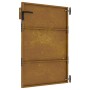 Puerta de jardín acero corten 85x125 cm de vidaXL, Puertas de jardín - Ref: Foro24-153258, Precio: 151,98 €, Descuento: %