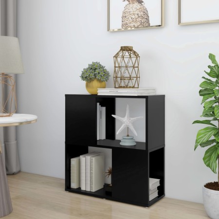 Librería de madera contrachapada negro 60x24x63 cm en Librerías y estanterías | Comprar online en Foru.es