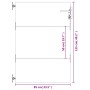 Puerta de jardín acero corten 85x125 cm de vidaXL, Puertas de jardín - Ref: Foro24-153258, Precio: 151,98 €, Descuento: %