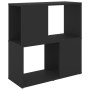 Librería de madera contrachapada negro 60x24x63 cm en Librerías y estanterías | Comprar online en Foru.es
