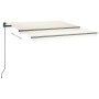 Toldo manual retráctil con LED crema 3x2,5 m en Toldos | Comprar online en Foru.es