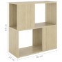 Librería de madera contrachapada roble Sonoma 60x24x63 cm en Librerías y estanterías | Comprar online en Foru.es