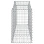 Cesta de gaviones forma arco hierro galvanizado 200x50x80/100cm de vidaXL, Maceteros y jardineras - Ref: Foro24-153394, Preci...