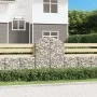 Cesta gaviones forma arco hierro galvanizado 100x50x120/140 cm de vidaXL, Maceteros y jardineras - Ref: Foro24-153436, Precio...