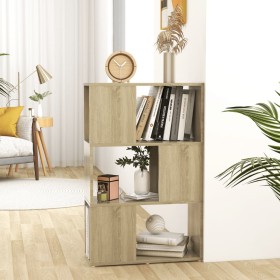 Librería separador madera contrachapada roble Sonoma 60x24x94cm en Librerías y estanterías | Comprar online en Foru.es