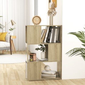 Librería separador madera contrachapada roble Sonoma 60x24x94cm en Librerías y estanterías | Comprar online en Foru.es