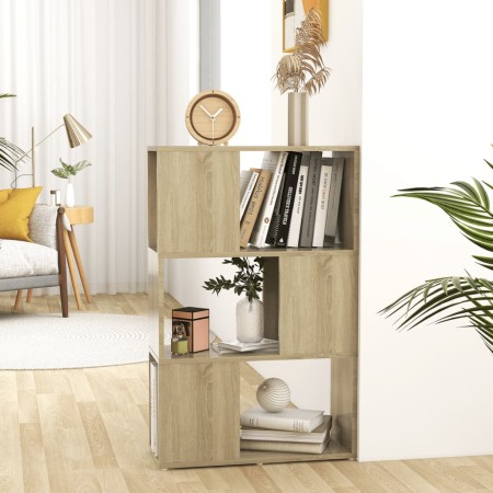 Librería separador madera contrachapada roble Sonoma 60x24x94cm en Librerías y estanterías | Comprar online en Foru.es