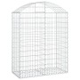 Cesta gaviones forma arco hierro galvanizado 100x50x120/140 cm de vidaXL, Maceteros y jardineras - Ref: Foro24-153436, Precio...