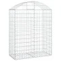 Cesta gaviones forma arco hierro galvanizado 100x50x120/140 cm de vidaXL, Maceteros y jardineras - Ref: Foro24-153436, Precio...
