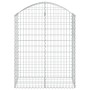 Cesta gaviones forma arco hierro galvanizado 100x50x120/140 cm de vidaXL, Maceteros y jardineras - Ref: Foro24-153436, Precio...