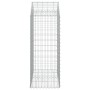 Cesta gaviones forma arco hierro galvanizado 100x50x120/140 cm de vidaXL, Maceteros y jardineras - Ref: Foro24-153436, Precio...