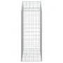 Cesta gaviones forma arco hierro galvanizado 100x50x120/140 cm de vidaXL, Maceteros y jardineras - Ref: Foro24-153436, Precio...