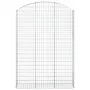 Cesta gaviones forma arco hierro galvanizado 150x30x200/220 cm de vidaXL, Maceteros y jardineras - Ref: Foro24-153450, Precio...