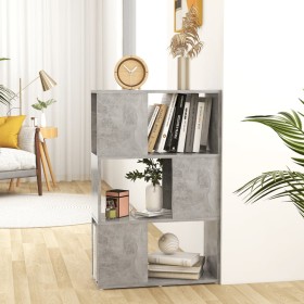 Librería separador contrachapada gris hormigón 60x24x94 cm en Librerías y estanterías | Comprar online en Foru.es