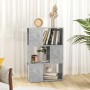 Librería separador contrachapada gris hormigón 60x24x94 cm en Librerías y estanterías | Comprar online en Foru.es