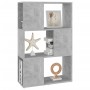Librería separador contrachapada gris hormigón 60x24x94 cm en Librerías y estanterías | Comprar online en Foru.es