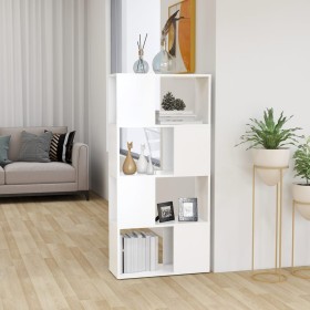 Librería separador madera contrachapada blanco 60x24x124,5 cm en Librerías y estanterías | Comprar online en Foru.es