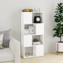 Librería separador madera contrachapada blanco 60x24x124,5 cm en Librerías y estanterías | Comprar online en Foru.es