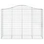 Cesta gaviones forma arco hierro galvanizado 200x50x140/160 cm de vidaXL, Maceteros y jardineras - Ref: Foro24-153397, Precio...