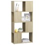 Librería separador contrachapada roble Sonoma 60x24x124,5 cm en Librerías y estanterías | Comprar online en Foru.es