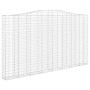 Cesta gaviones forma arco hierro galvanizado 400x30x220/240 cm de vidaXL, Maceteros y jardineras - Ref: Foro24-153411, Precio...