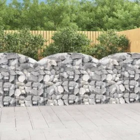 Cesta gaviones forma arco hierro galvanizado 150x50x100/120 cm de vidaXL, Maceteros y jardineras - Ref: Foro24-153455, Precio...