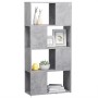 Estantería divisor de espacios gris hormigón 60x24x124,5 cm en Librerías y estanterías | Comprar online en Foru.es