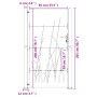 Puerta de jardín acero corten diseño hierba 105x205 cm de vidaXL, Puertas de jardín - Ref: Foro24-153231, Precio: 256,87 €, D...