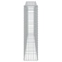 Cesta gaviones forma arco hierro galvanizado 400x30x120/140 cm de vidaXL, Maceteros y jardineras - Ref: Foro24-153406, Precio...