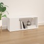 Mueble para TV madera contrachapada blanco 80x24x32 cm en Librerías y estanterías | Comprar online en Foru.es