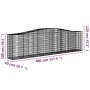 Cesta gaviones forma arco hierro galvanizado 400x50x100/120 cm de vidaXL, Maceteros y jardineras - Ref: Foro24-153415, Precio...